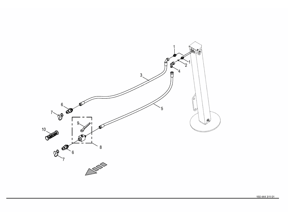 Hydraulisk stödfot - tillval