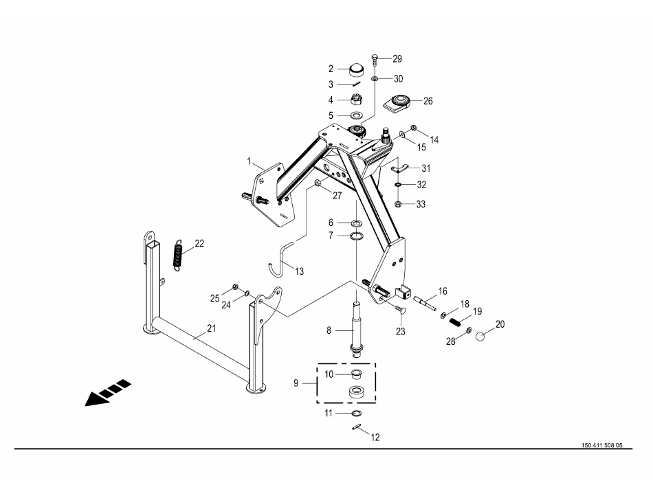 1.0 Headstock / support jack