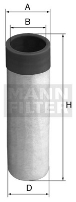 Mann CF 50, Sekundärluftfilter