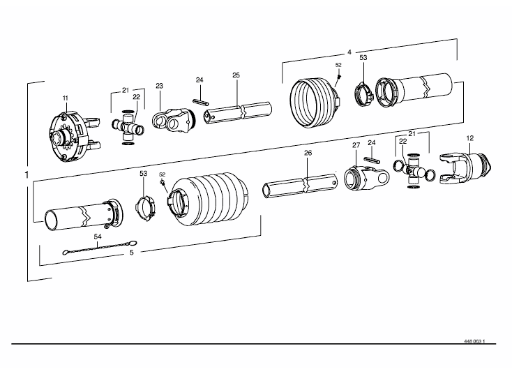 Universal shaft -Walterscheid