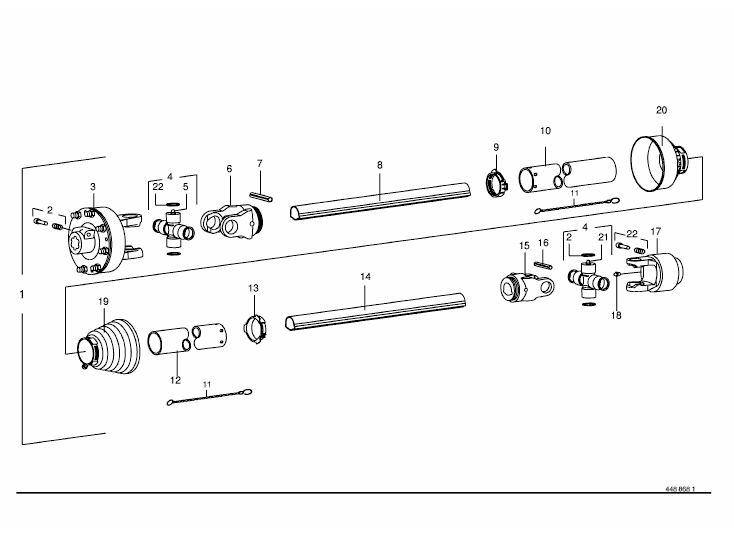 P.T.O shafts (CV-Roller) BYPY Gr.4