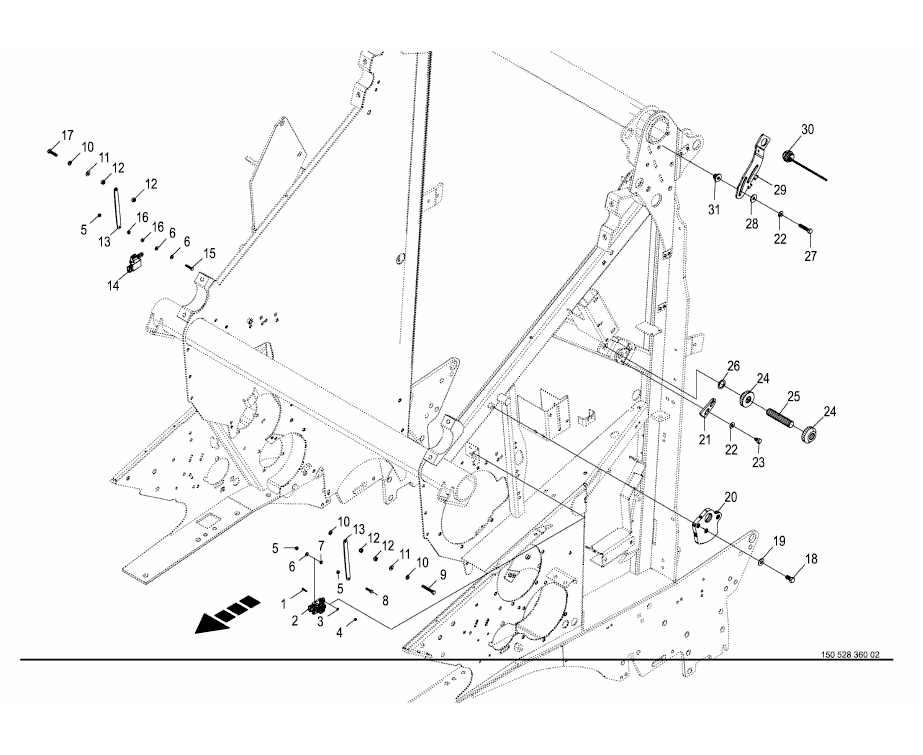 Front frame - Mounting parts