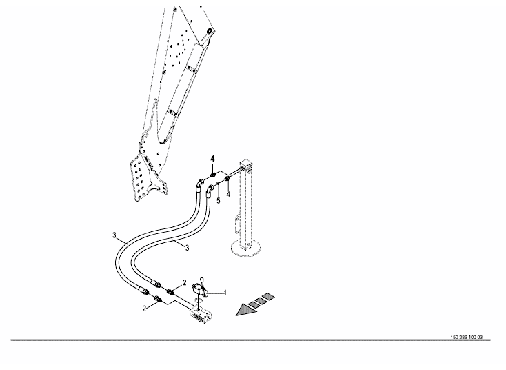 Hydraulisk stödfot -valfri - Medium