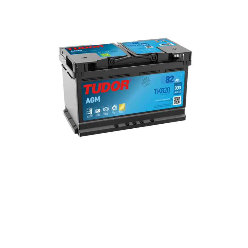 Tudor AGM 12V 82Ah, TK820 (ersätter TK800)-image