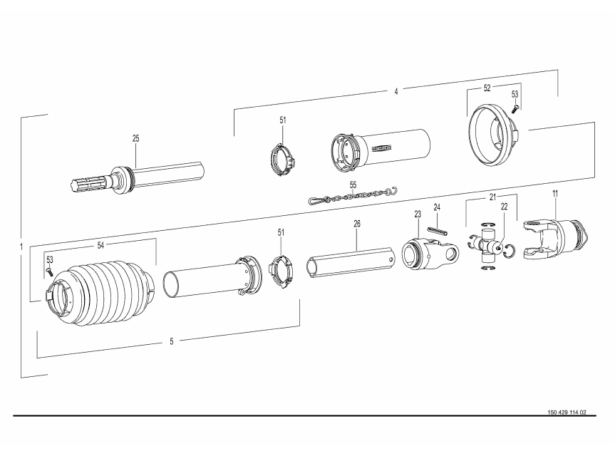 48.0 Universal shaft -Walterscheid