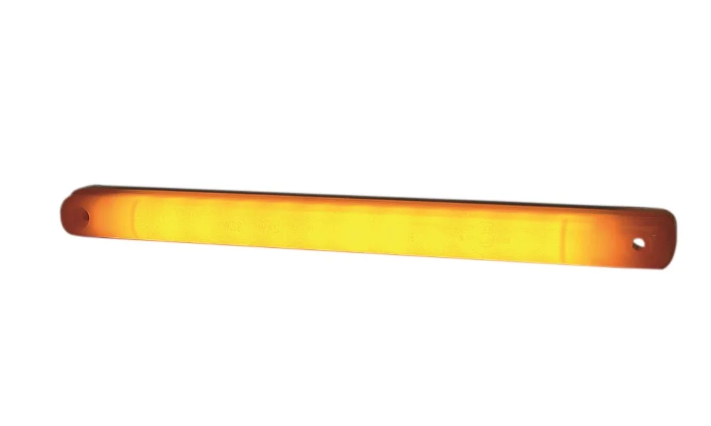Strands sidomarkeringsljus Viking Neon, orange LED, vitt glas, 12/24V