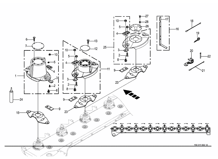 Blade quick coupler