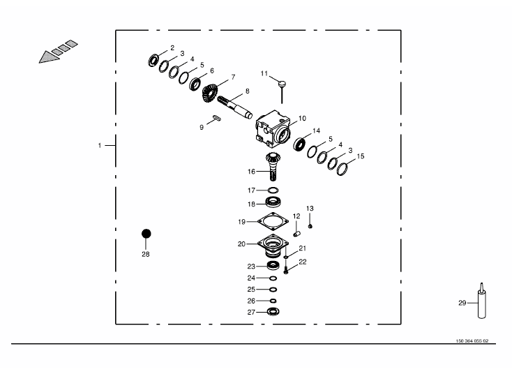 Angular gearbox