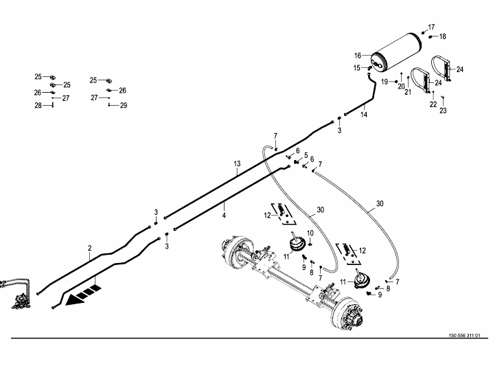 Tryckluftbromssystem