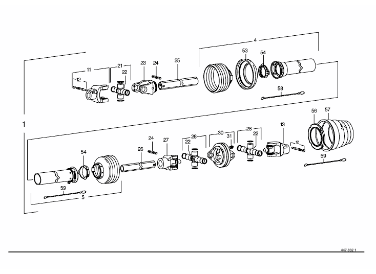 Main universal shaft Walterscheid