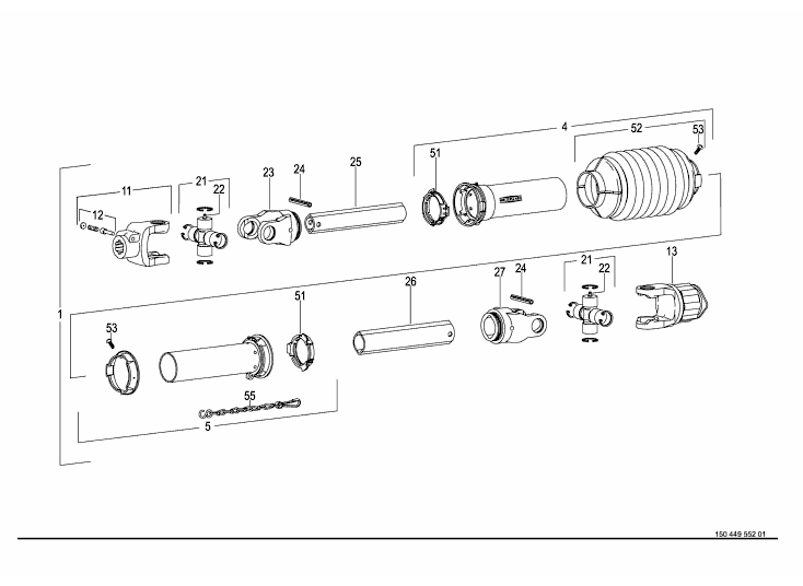 Universal shaft -Walterscheid