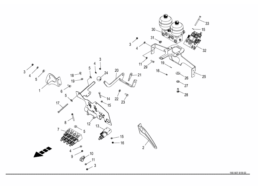 33.0 Hydraulic console