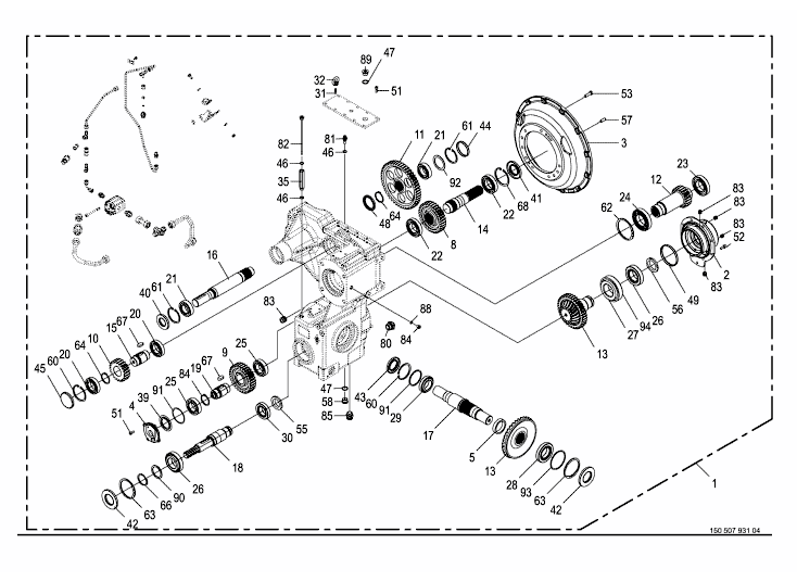 Transfer gearbox