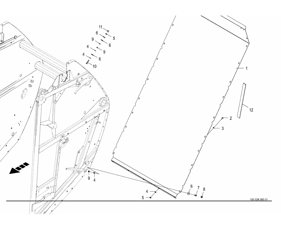 Rear housing - Mounting parts