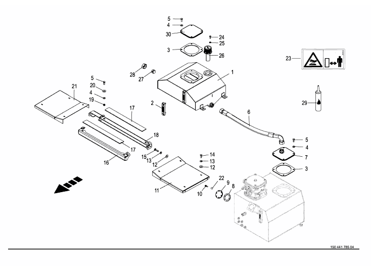 Hydraulics - additional tank -optional