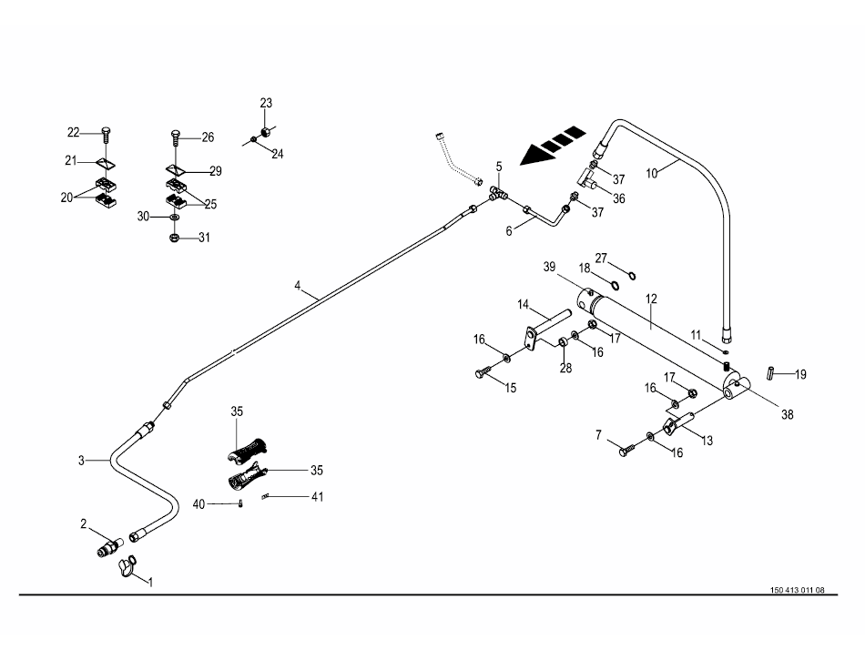 36.1 Hydraulics - lifting mechanism