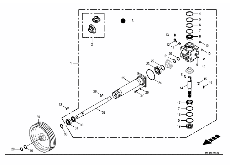 Gearbox - Antidockwise