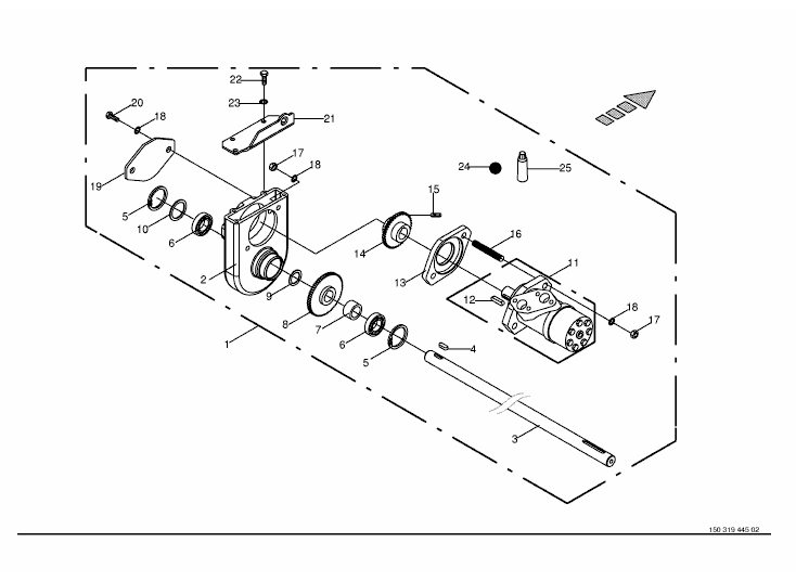 Gearbox -Wickeltisch