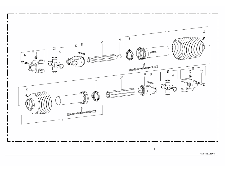 PTO axlar Walterscheid