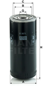 Mann W 9071, Oljefilter