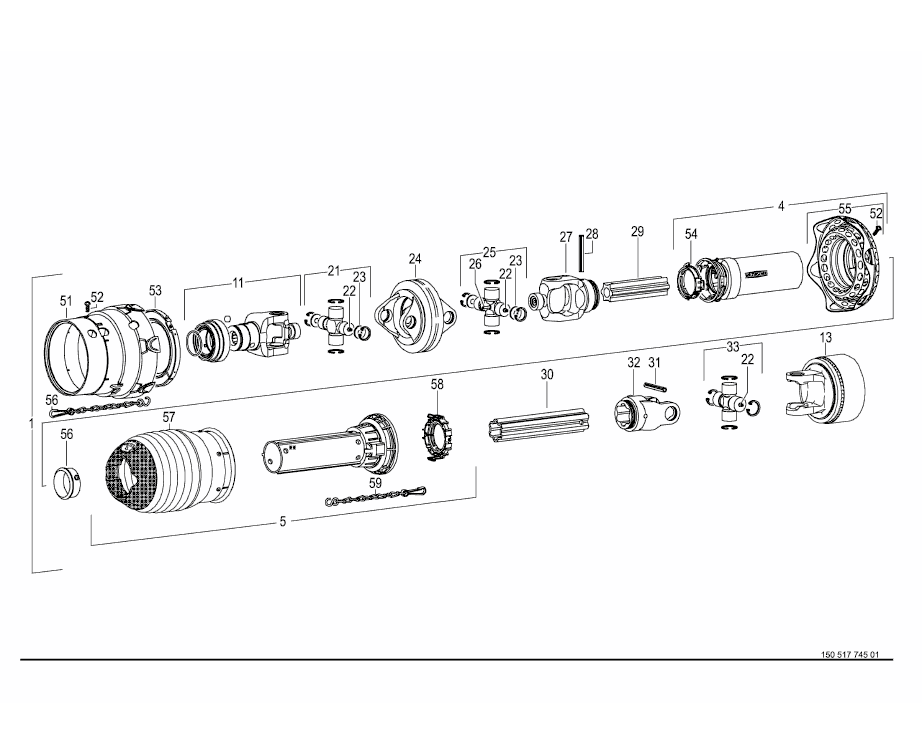 Universal shaft