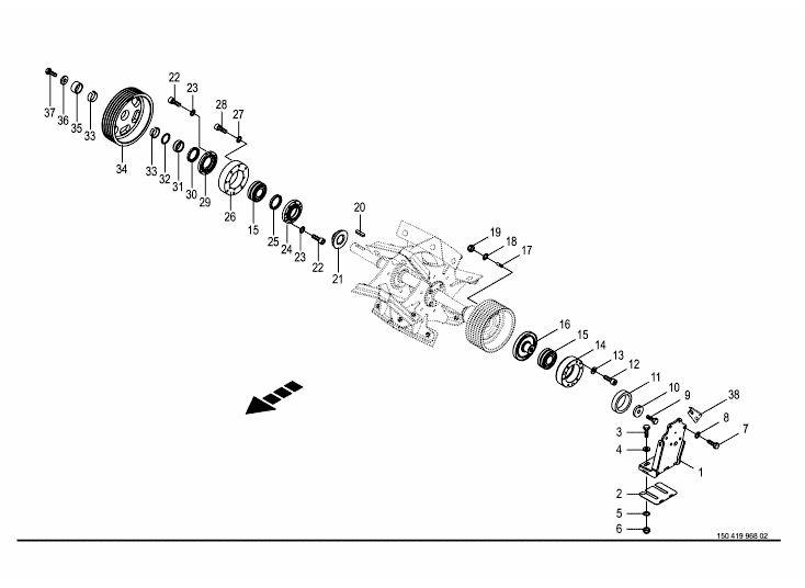 Discharge accelerator / bearing