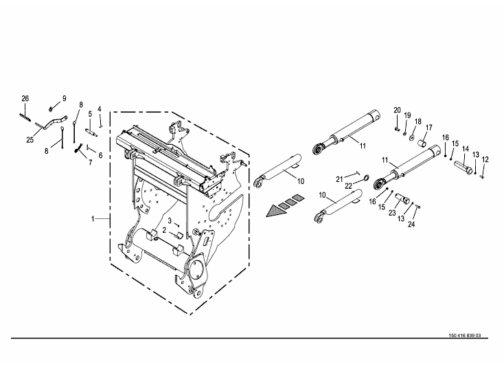 Chopping drum housing