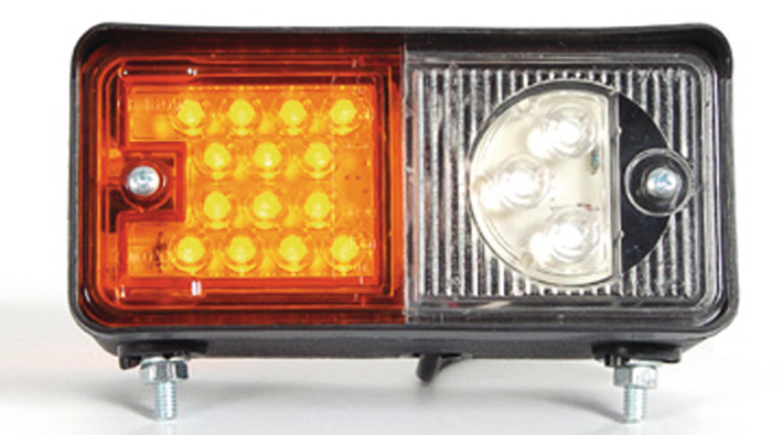 Strands frontlampa LED, duo position/blinkers, 12/24V, höger