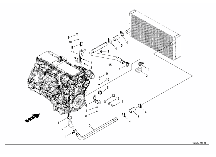 Engine liquid cooling