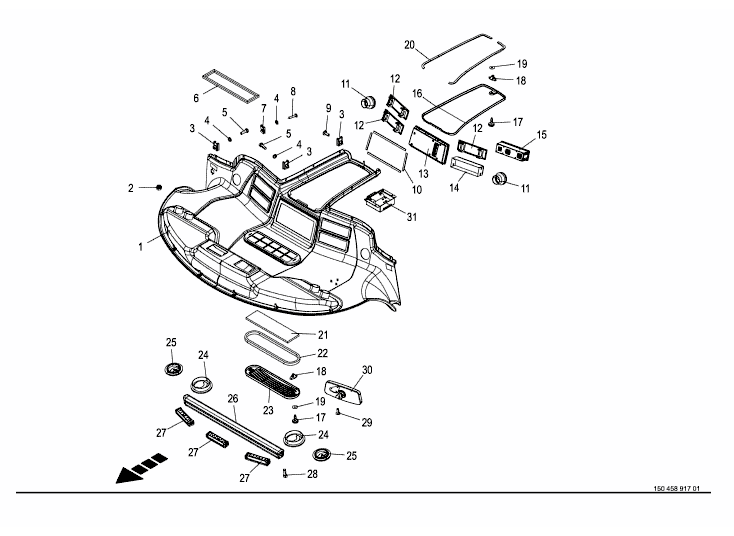 Cabin - roof console