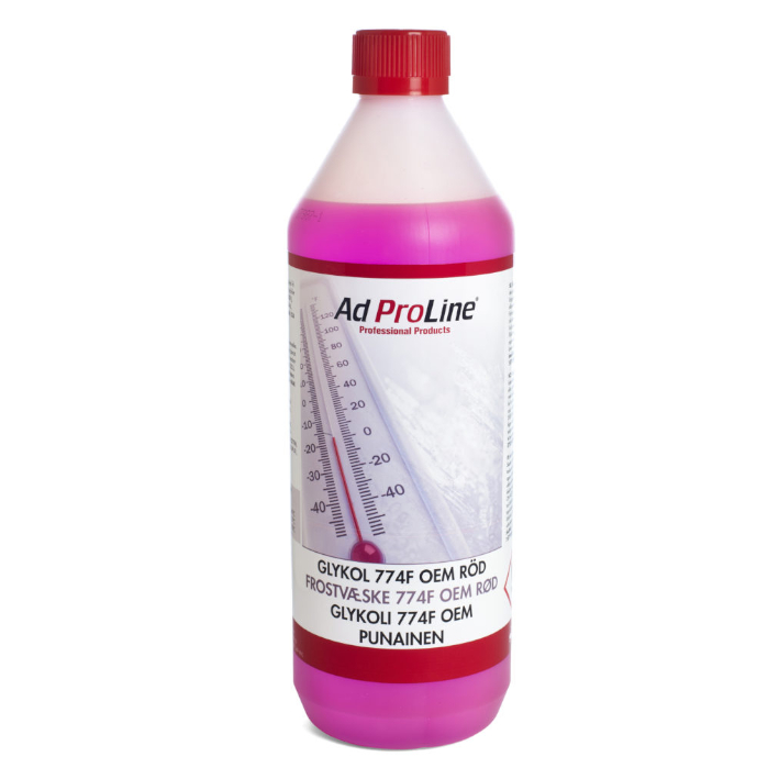 AdProLine® Glykol 774F OEM Röd, 1 liter flaska