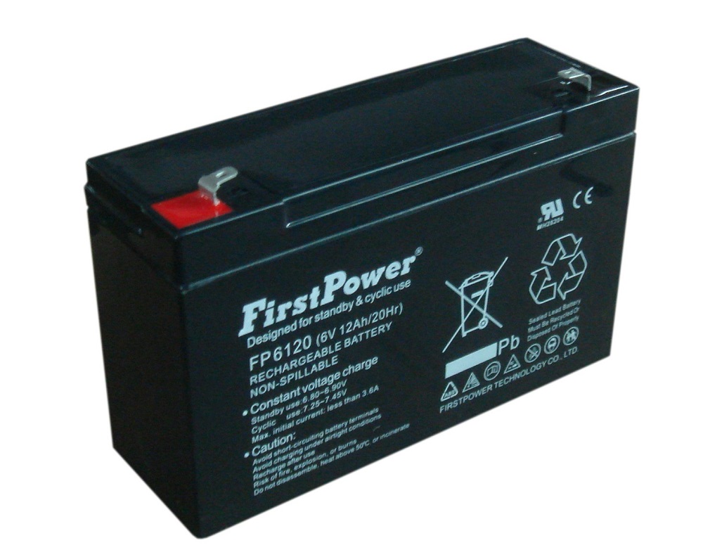 First Power VRLA, AGM, 6V 12Ah, FP6120-image