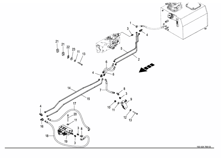 Hydraulics - front block