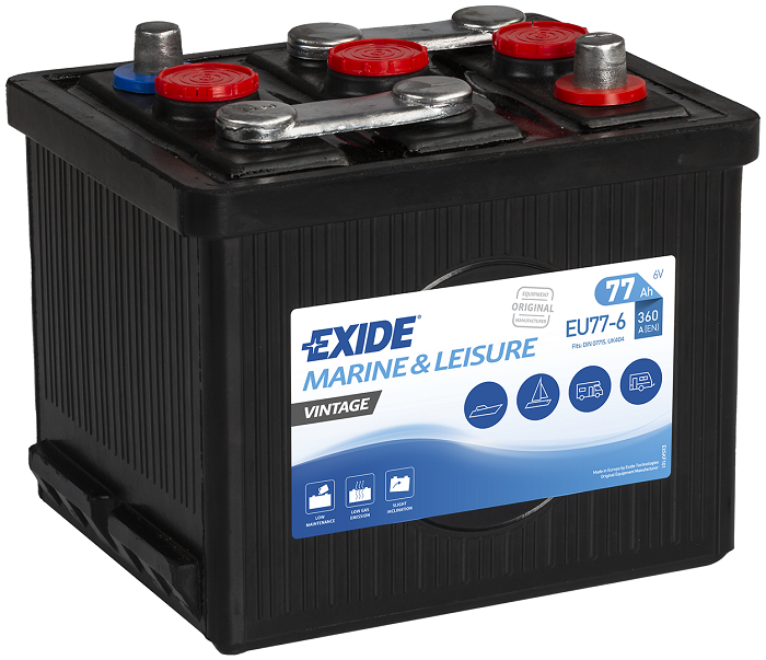 Exide Vintage, 6V 77Ah, EU77-6