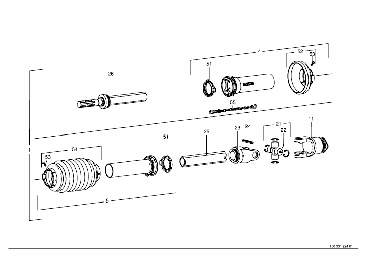 P.T.O shafts -Walterscheid