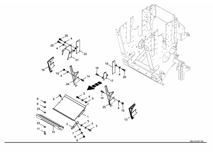 Grain capture sheet / slotted coverin