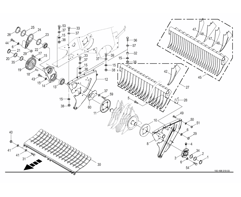 Rotor - Suspension / Skrapa / Mellanplatta - XC