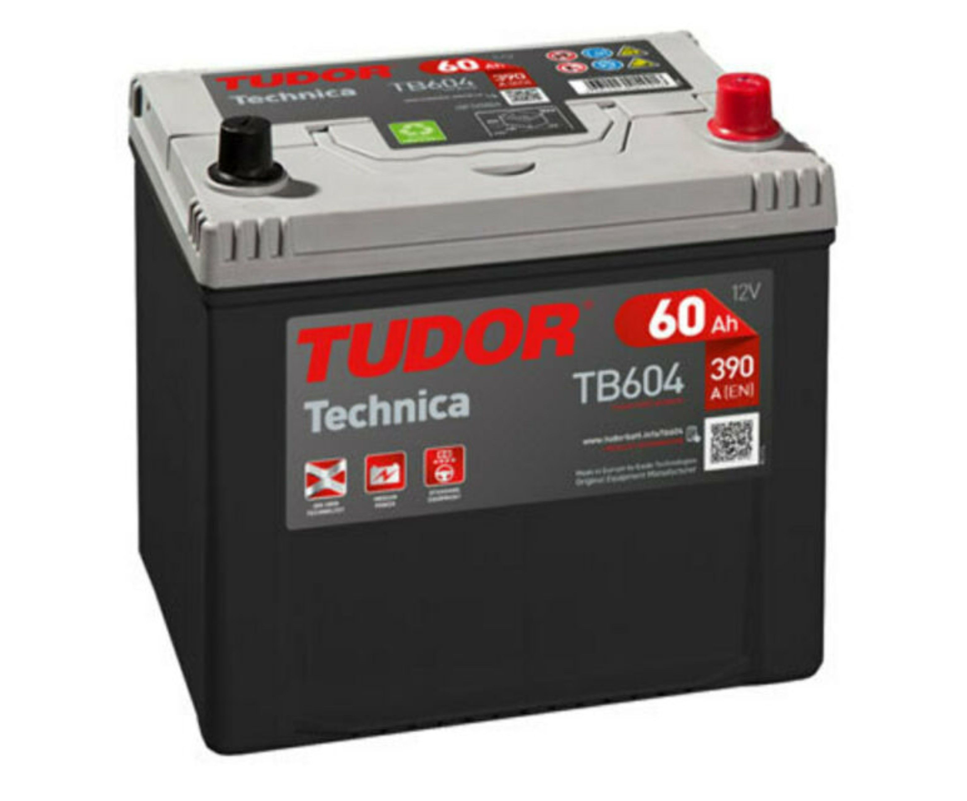 Tudor Technica, 12V 60Ah, TB604