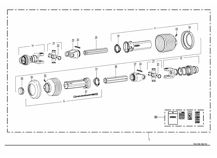 Main universal shaft -Walterscheid