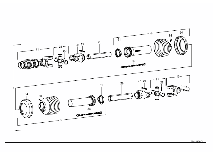 Main universal shaft -Walterscheid