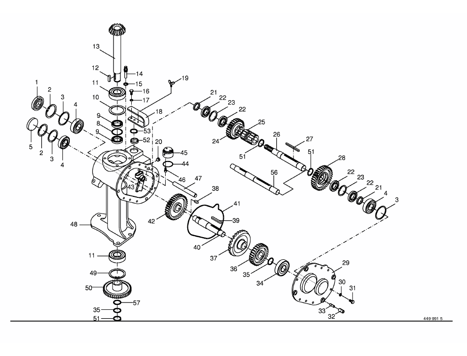 Transmission del I - 3210CV / 4013CV