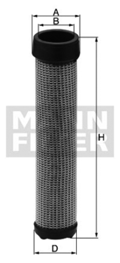 Mann CF 850, Sekundärluftfilter