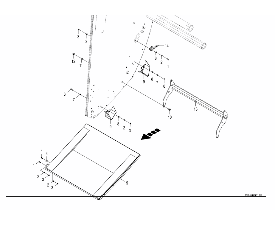 Rear housing - Mounting parts