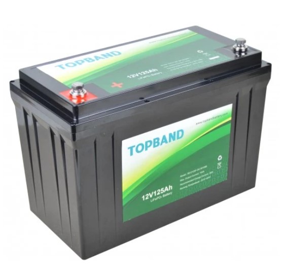 Topband Litium, 12V 125Ah, TB12125-image