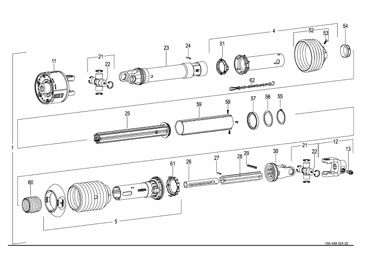 Universal shaft -Walterscheid